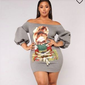 Kristine Graphic Tunic Dress